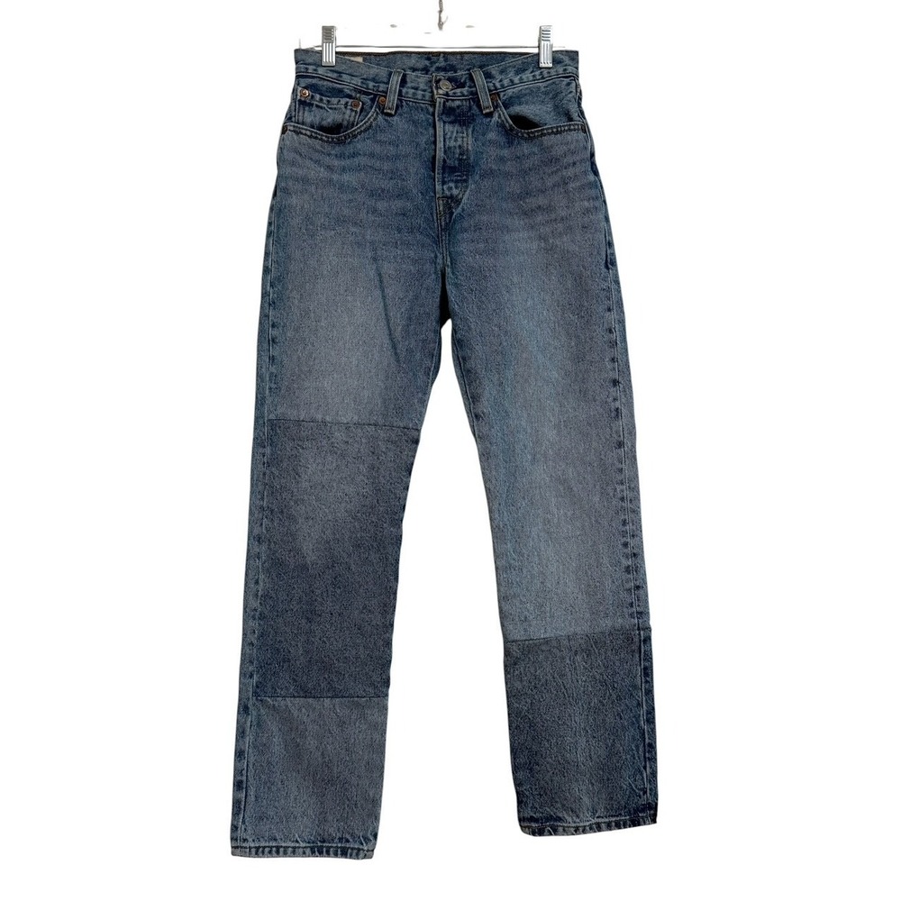LEVIS 501 PATCHWORK COLORBLOCK JEANS DENIM COTTON SZ 27X30